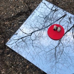 Small sheep handmade earrings